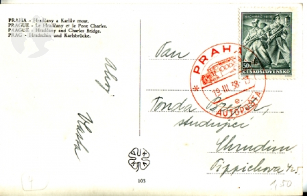 Karlův most + Hradčany 1938 95 009 ●